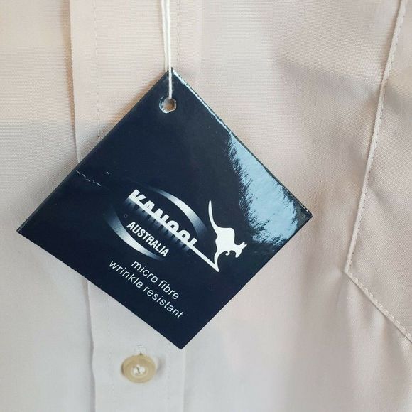 Kangol 16.5 Dress Shirt Cream Light Pink NWT - Picture 2 of 4